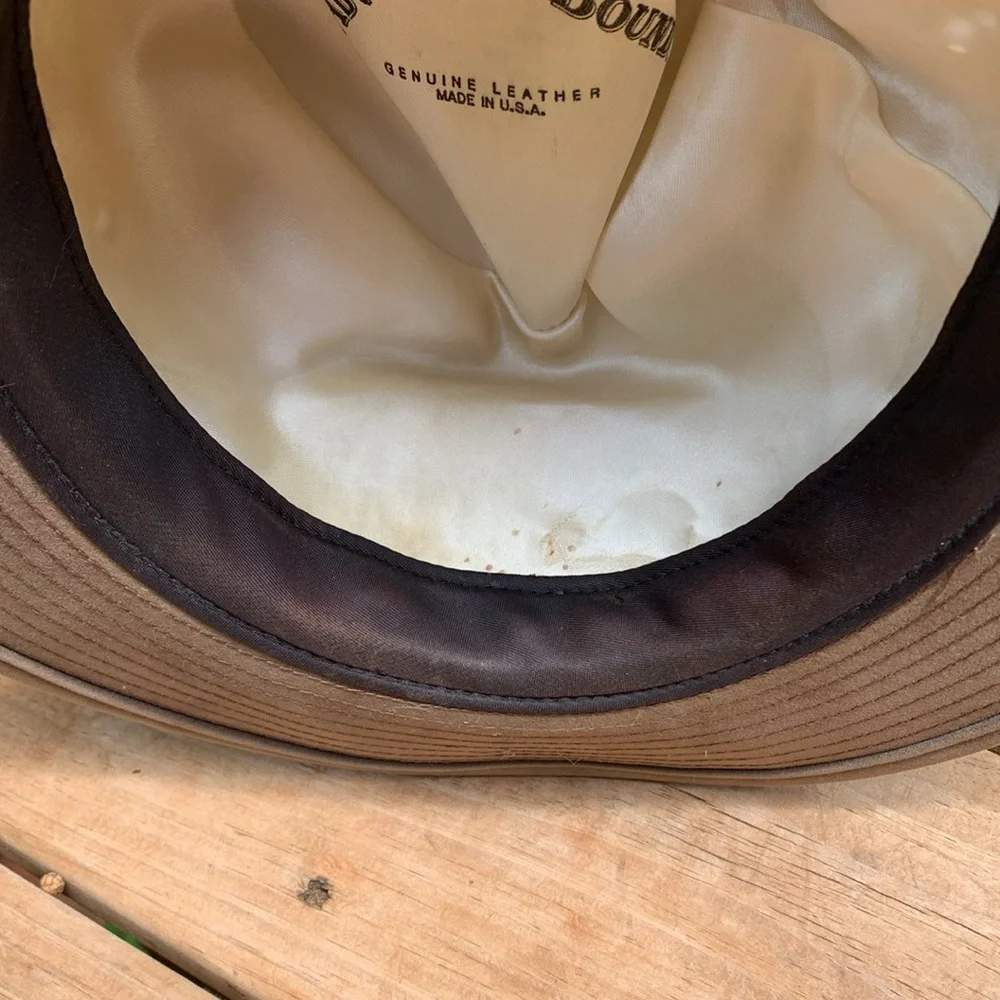 ADVENTURE BOUND BROWN LEATHER HAT XL - Picture 9 of 10